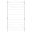 vidaXL fehér fém bortartó állvány 72 palackhoz