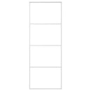 vidaXL fehér ESG üveg és alumínium tolóajtó 76 x 205 cm