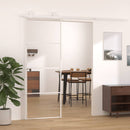 vidaXL fehér ESG üveg és alumínium tolóajtó 76 x 205 cm