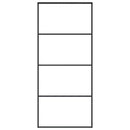 vidaXL fekete matt ESG üveg és alumínium tolóajtó 90x205 cm