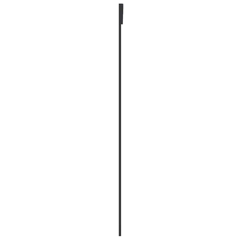 vidaXL fekete matt ESG üveg és alumínium tolóajtó 90x205 cm
