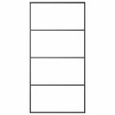 vidaXL fekete matt ESG üveg és alumínium tolóajtó 102,5x205 cm