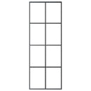 vidaXL fekete ESG üveg és alumínium tolóajtó 76 x 205 cm