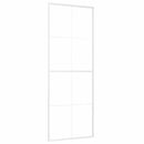 vidaXL fehér ESG üveg és alumínium tolóajtó 76 x 205 cm