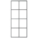 vidaXL fekete ESG üveg és alumínium tolóajtó 90 x 205 cm