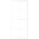 vidaXL fehér ESG üveg és alumínium tolóajtó 90x205 cm