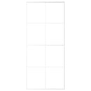 vidaXL fehér matt ESG üveg és alumínium tolóajtó 90x205 cm