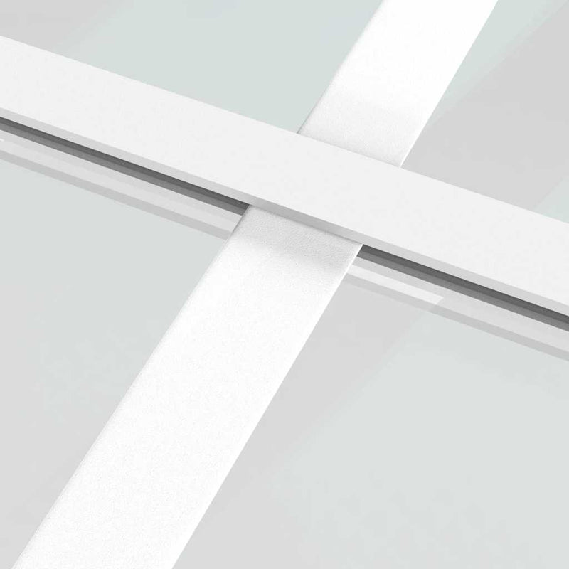 vidaXL fehér matt ESG üveg és alumínium tolóajtó 102,5x205 cm