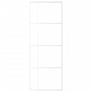 vidaXL fehér ESG üveg és alumínium tolóajtó 76x205 cm