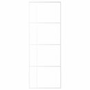 vidaXL fehér matt ESG üveg és alumínium tolóajtó 76x205 cm