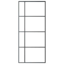 vidaXL fekete ESG üveg és alumínium tolóajtó 90 x 205 cm