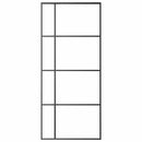 vidaXL fekete matt ESG üveg és alumínium tolóajtó 90x205 cm