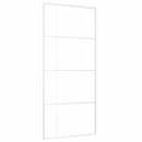 vidaXL fehér ESG üveg és alumínium tolóajtó 90x205 cm