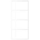 vidaXL fehér ESG üveg és alumínium tolóajtó 90x205 cm