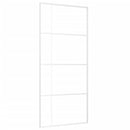 vidaXL fehér matt ESG üveg és alumínium tolóajtó 90x205 cm
