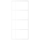 vidaXL fehér matt ESG üveg és alumínium tolóajtó 90x205 cm