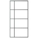 vidaXL fekete matt ESG üveg és alumínium tolóajtó 102,5x205 cm