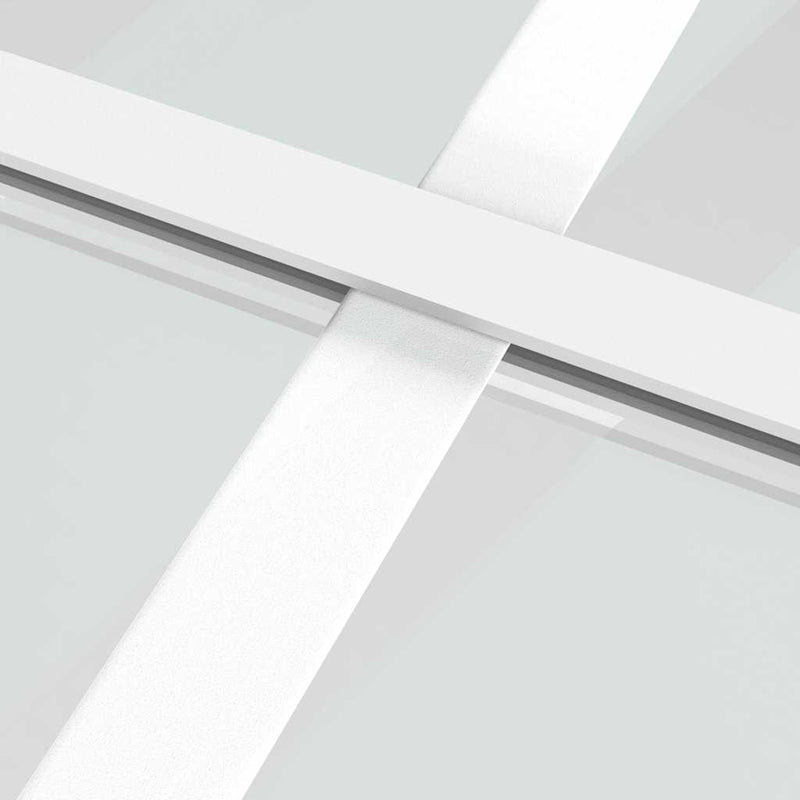 vidaXL fehér matt ESG üveg és alumínium tolóajtó 102,5x205 cm