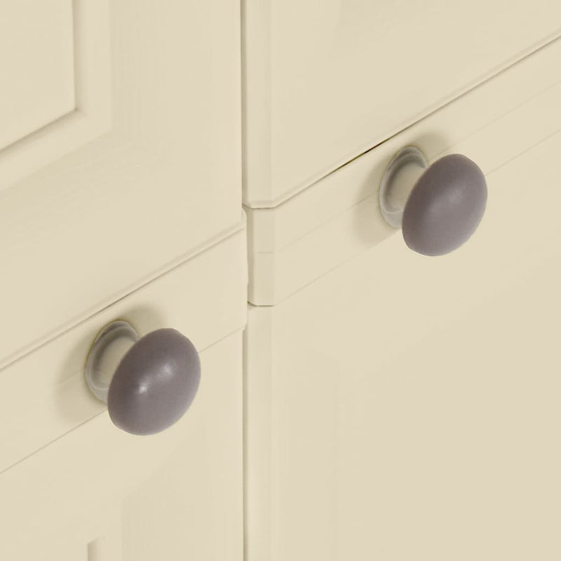 vidaXL angórafehér fahatású műanyag szekrény 79 x 43 x 125 cm