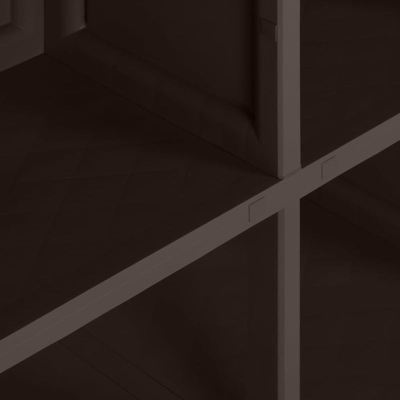 vidaXL barna fahatású műanyag szekrény 79 x 43 x 125 cm