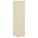 vidaXL angórafehér fahatású műanyag szekrény 40 x 43 x 164 cm