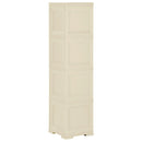 vidaXL angórafehér fahatású műanyag szekrény 40 x 43 x 164 cm