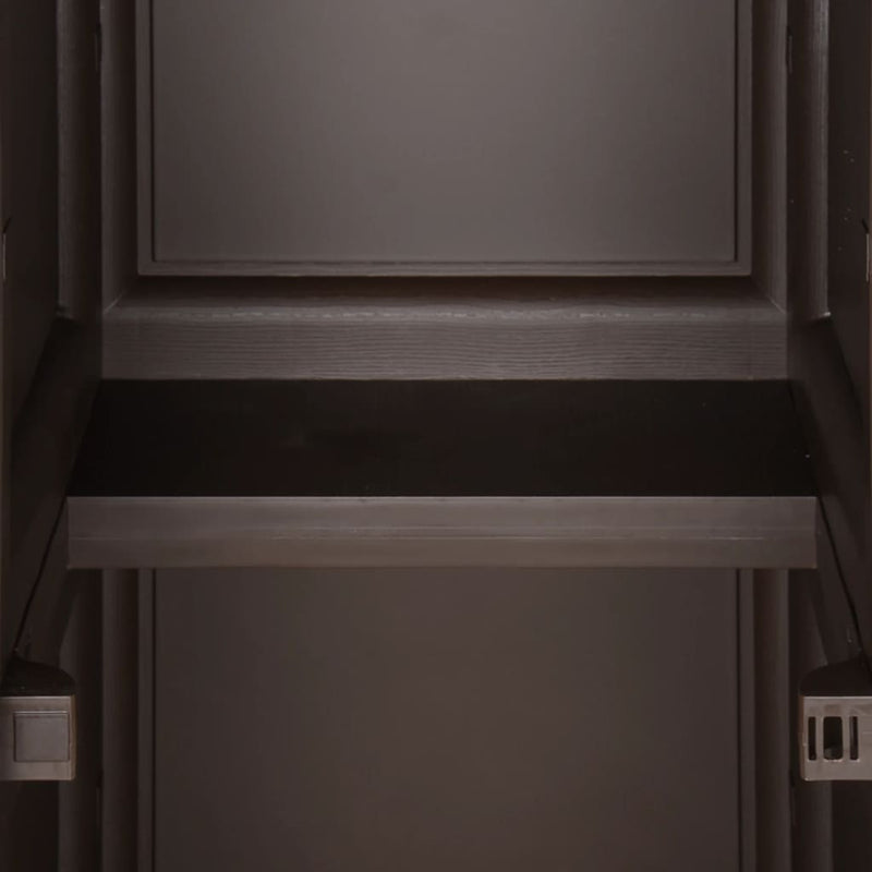 vidaXL barna fahatású műanyag szekrény 40 x 43 x 164 cm