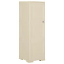 vidaXL angórafehér fahatású műanyag szekrény 40 x 43 x 125 cm