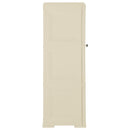 vidaXL angórafehér fahatású műanyag szekrény 40 x 43 x 125 cm