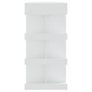 vidaXL fehér szerelt fa bárasztal tárolópolccal 100 x 50 x 101,5 cm