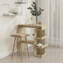 vidaXL sonoma tölgy szerelt fa bárasztal tárolópolccal 100x50x101,5 cm