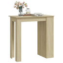 vidaXL sonoma tölgy színű bárasztal tárolópolccal 102 x 50 x 103,5 cm