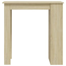 vidaXL sonoma tölgy színű bárasztal tárolópolccal 102 x 50 x 103,5 cm