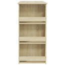 vidaXL sonoma tölgy színű bárasztal tárolópolccal 102 x 50 x 103,5 cm