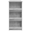 vidaXL betonszürke bárasztal tárolópolccal 102 x 50 x 103,5 cm