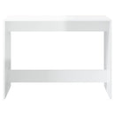 vidaXL 3 részes magasfényű fehér szerelt fa étkezőgarnitúra