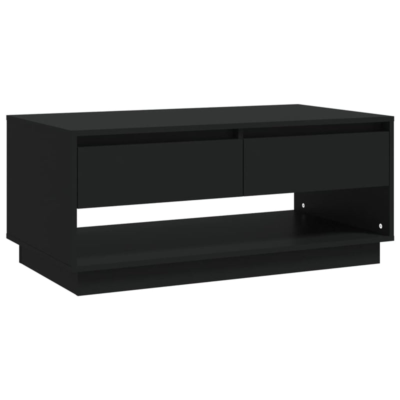 vidaXL fekete szerelt fa dohányzóasztal 102,5 x 55 x 44 cm