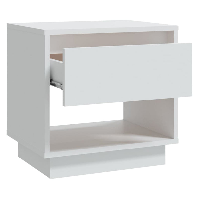 vidaXL 2 db fehér forgácslap éjjeliszekrény 45 x 34 x 44 cm