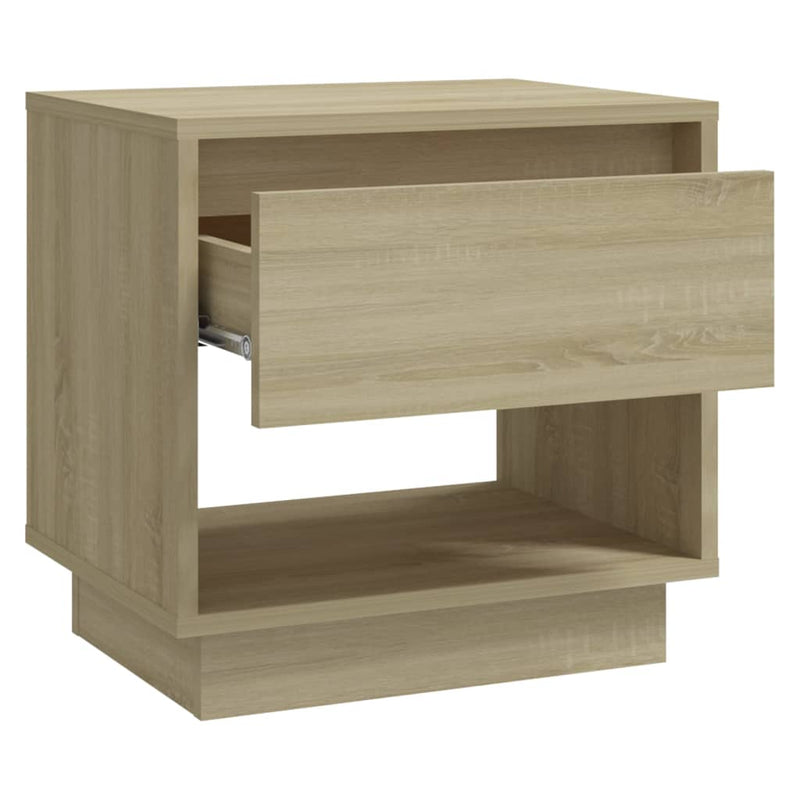 vidaXL sonoma tölgy színű forgácslap éjjeliszekrény 45 x 34 x 44 cm