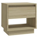 vidaXL 2 db sonoma tölgy színű szerelt fa éjjeliszekrény 45x34x44 cm