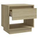 vidaXL 2 db sonoma tölgy színű szerelt fa éjjeliszekrény 45x34x44 cm