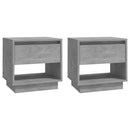 vidaXL 2 db betonszürke szerelt fa éjjeliszekrény 45x34x44 cm