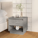 vidaXL 2 db betonszürke szerelt fa éjjeliszekrény 45x34x44 cm