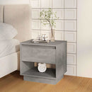 vidaXL 2 db betonszürke szerelt fa éjjeliszekrény 45x34x44 cm