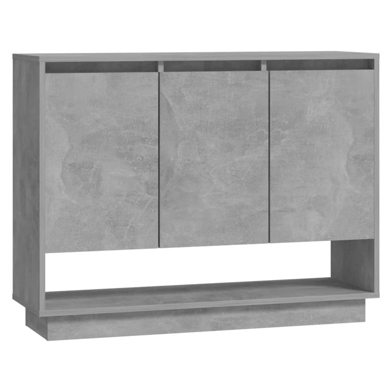 vidaXL betonszürke forgácslap tálalószekrény 97 x 31 x 75 cm
