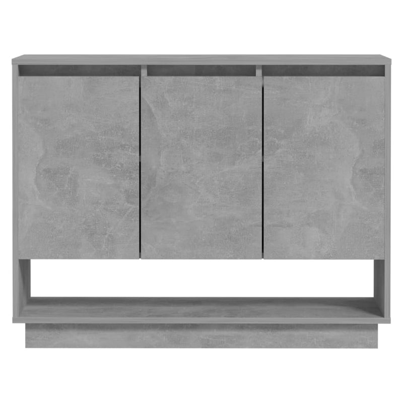vidaXL betonszürke forgácslap tálalószekrény 97 x 31 x 75 cm