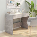 vidaXL betonszürke szerelt fa íróasztal 101x50x76,5 cm