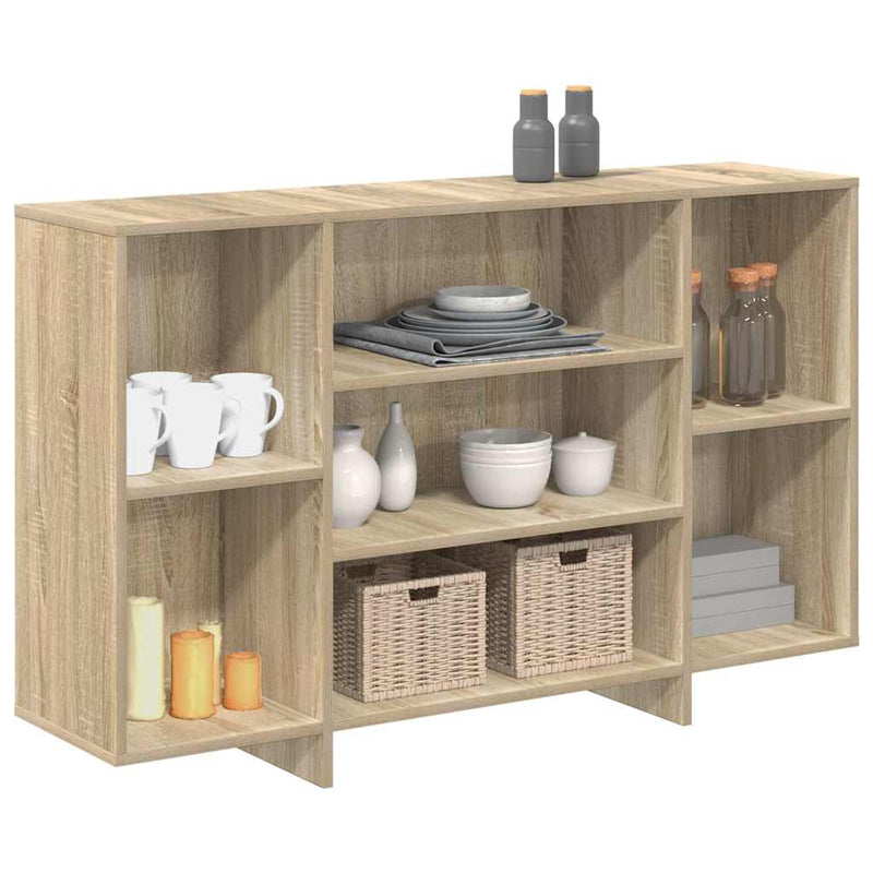 vidaXL sonoma tölgy színű szerelt fa tálalóasztal 120x30x75 cm