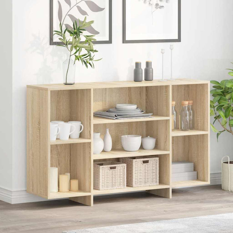 vidaXL sonoma tölgy színű szerelt fa tálalóasztal 120x30x75 cm