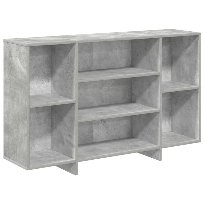 vidaXL betonszürke szerelt fa tálalószekrény 120x30x75 cm
